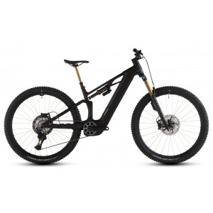 Vélo Cube Stereo Hybrid ONE44 HPC AT 27,5 pouces 800 Wh — carbone n or